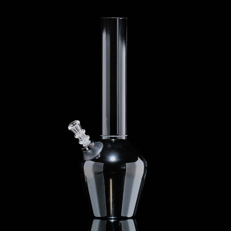 Chill Steel Bong Black with glass bowl